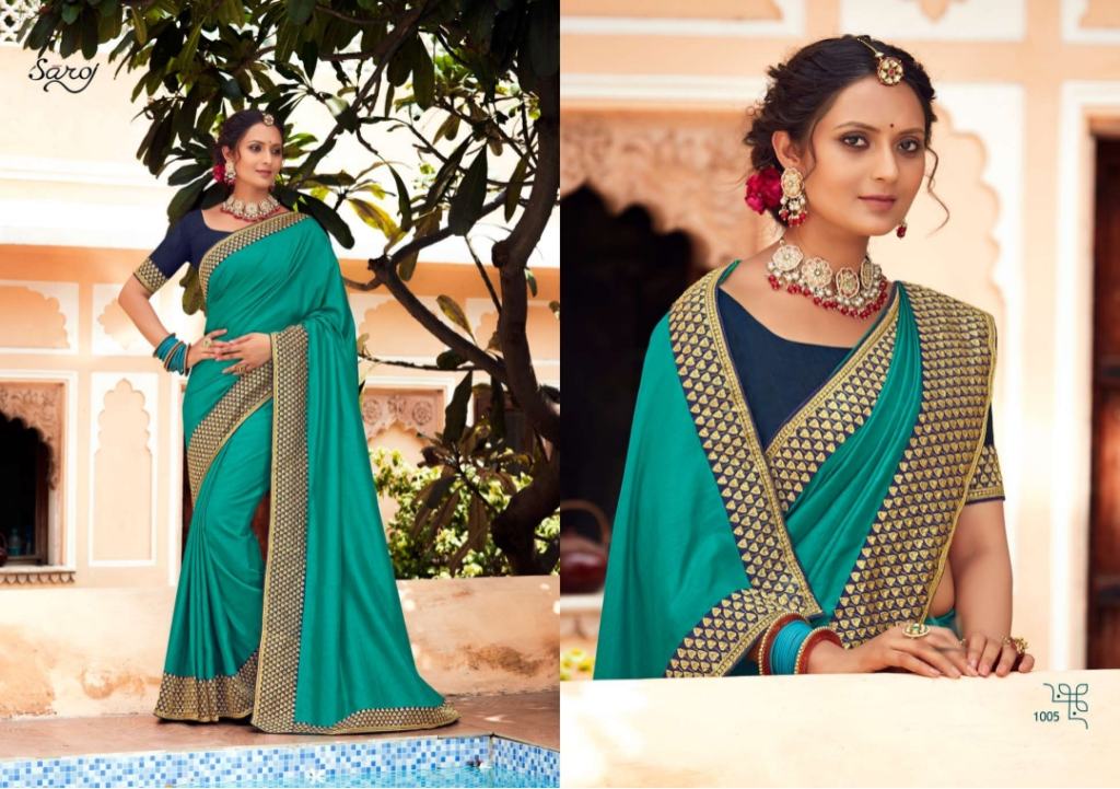 Saroj Trinetra Ocassion Wear Vichitra Silk Sarees