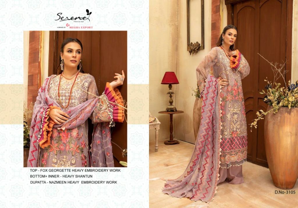 Serene Adan Libas Vol 2 Georgette Wear Pakistani Salwar Suits Catalog
