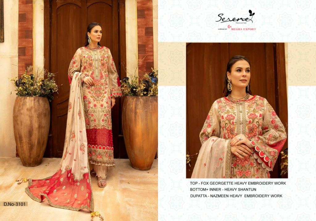 Serene Adan Libas Vol 2 Georgette Wear Pakistani Salwar Suits Catalog
