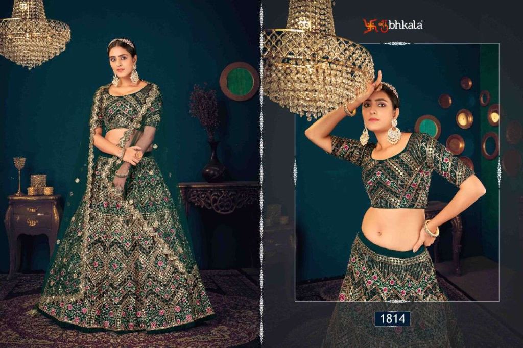 Shubhkala Guldasta Vol 8 Bridal Embroidered Semi Stitched Lehenga Choli Collection