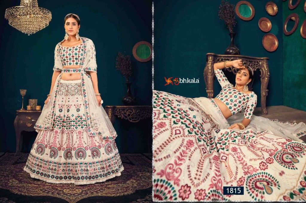 Shubhkala Guldasta Vol 8 Bridal Embroidered Semi Stitched Lehenga Choli Collection