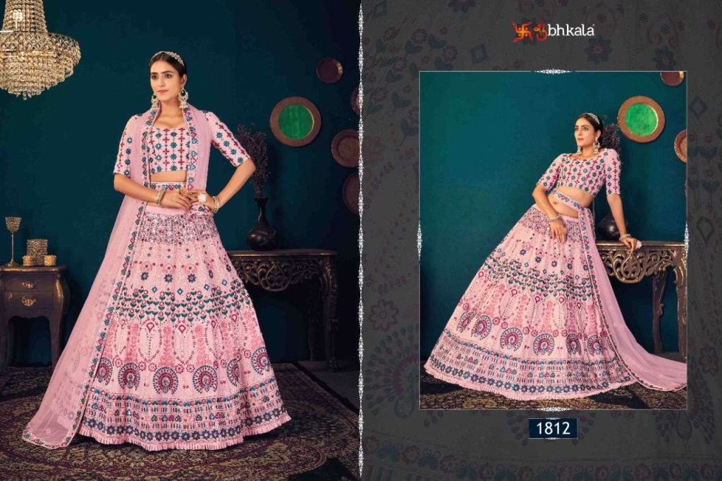 Shubhkala Guldasta Vol 8 Bridal Embroidered Semi Stitched Lehenga Choli Collection