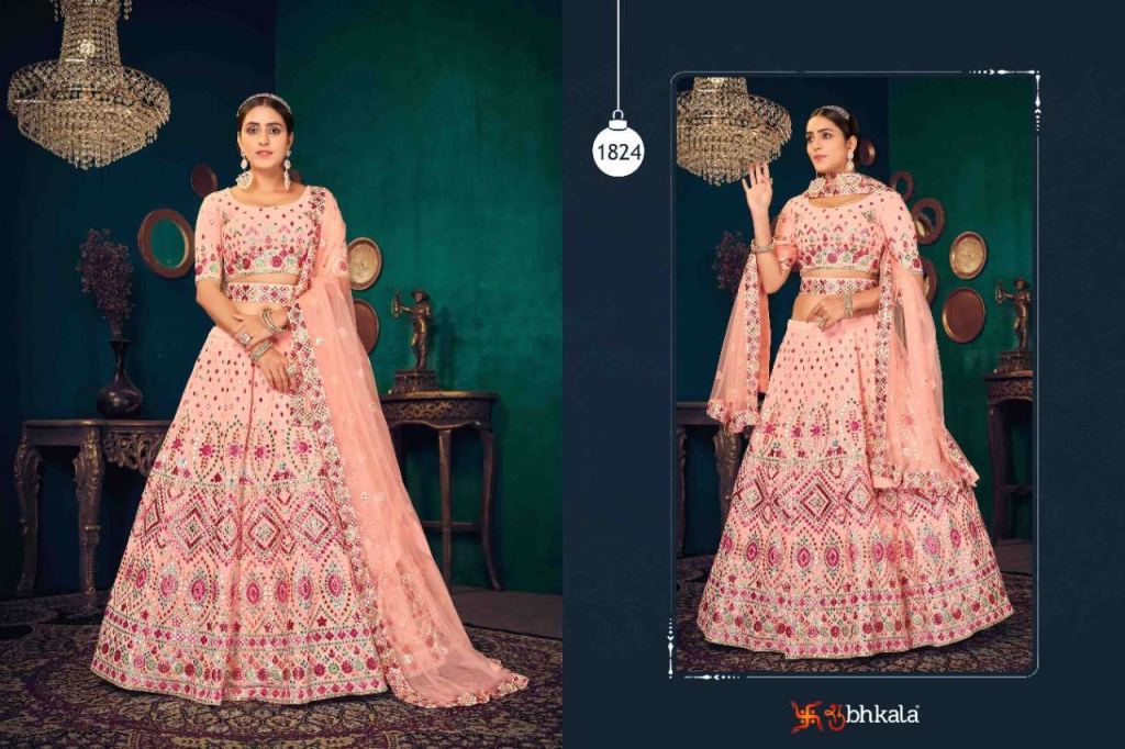 Shubhkala Guldasta Vol-9 Exclusive Bridal Embroidered Semi Stitched Lehenga Choli Collection