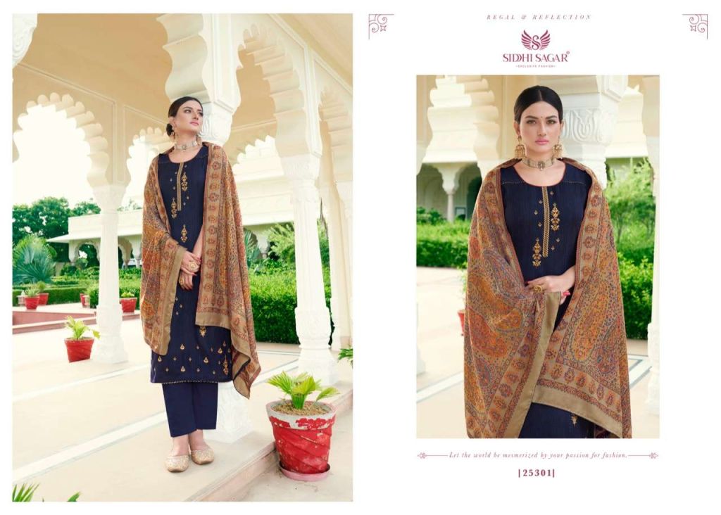 Siddhi Sagar Azal Pasmina Dress Material