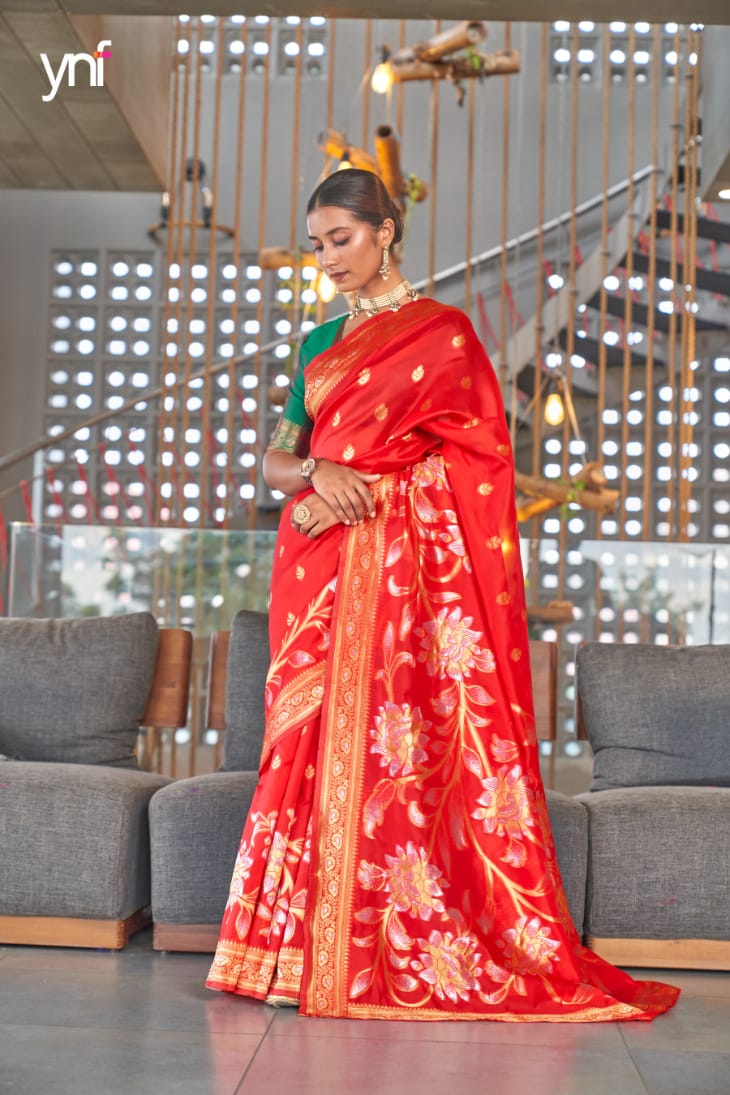 Ynf Aarna Party Wear Silk Wholesale Saree Catalog