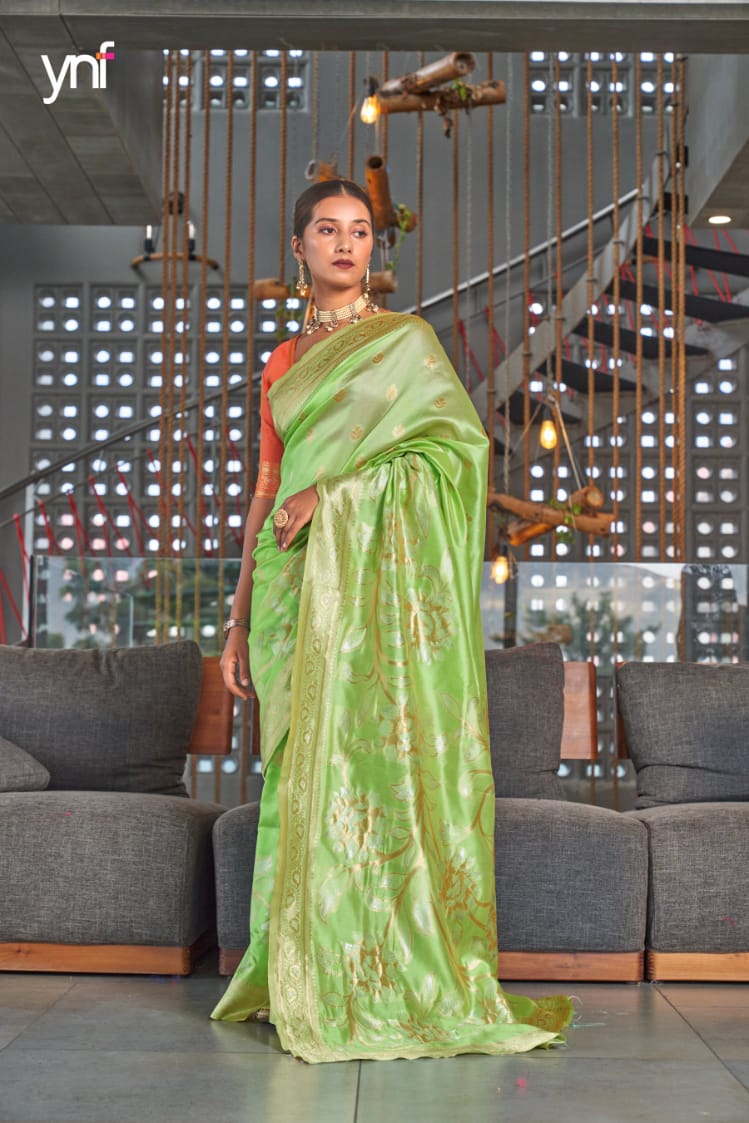 Ynf Aarna Party Wear Silk Wholesale Saree Catalog