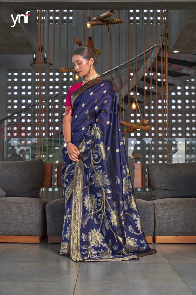 Ynf Aarna Party Wear Silk Wholesale Saree Catalog