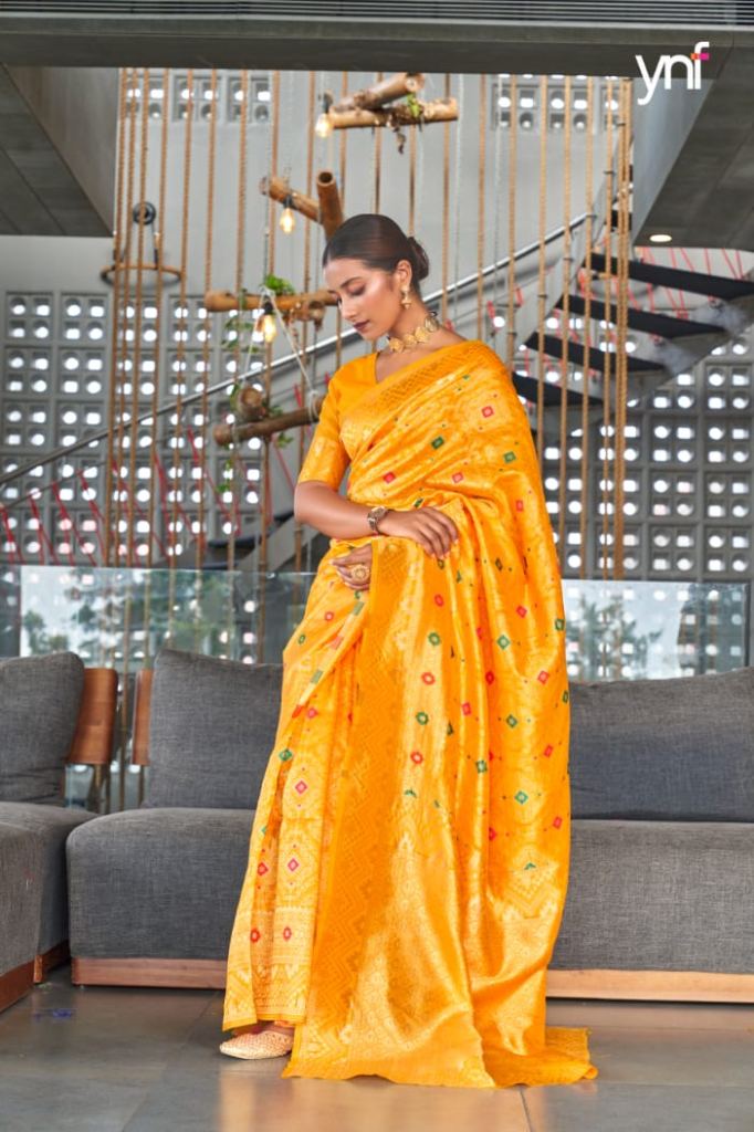 Ynf Akhand Occasion Wear Poly Silk Wholesale Saree Catalog