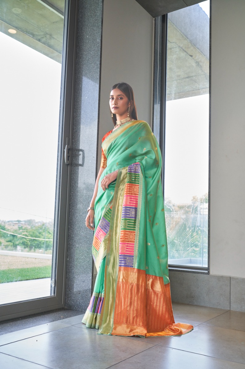 Ynf Rajwadi Party Wear Silk Saree Catalog