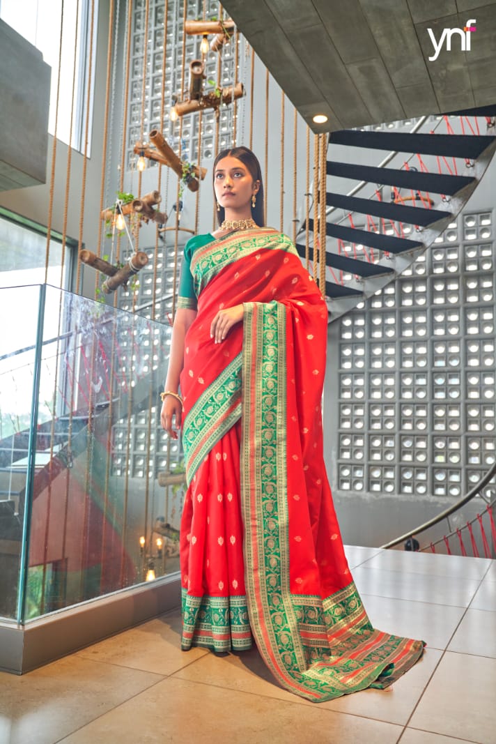 Ynf Sanjana Festive Wear Art Silk Wholesale Saree Catalog