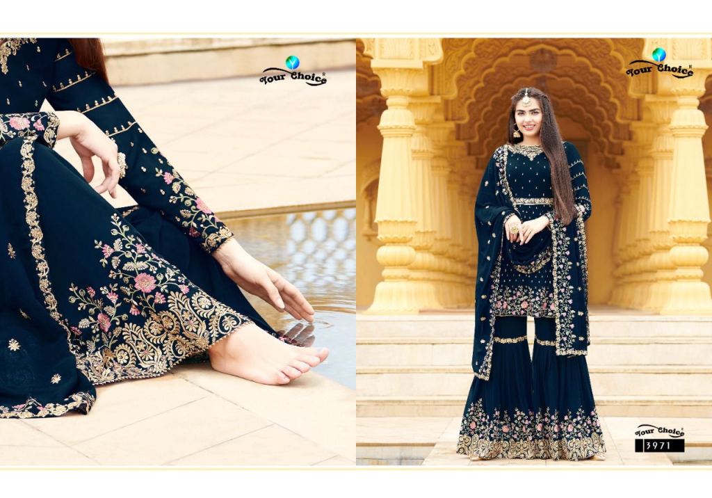 Your Choice Zaraa Vol 7 Georgette Wear Embroidery Salwar Suits Catalog