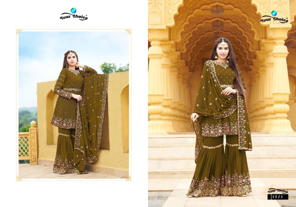 Your Choice Zaraa Vol 7 Georgette Wear Embroidery Salwar Suits Catalog