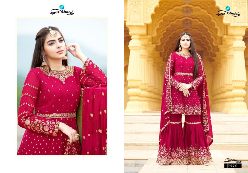 Your Choice Zaraa Vol 7 Georgette Wear Embroidery Salwar Suits Catalog