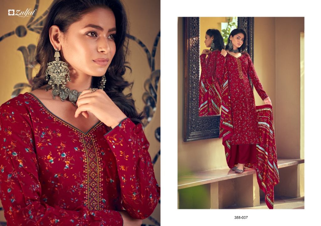 Zulfat Tareefa Pure Pashmina Digital Style Dress Material
