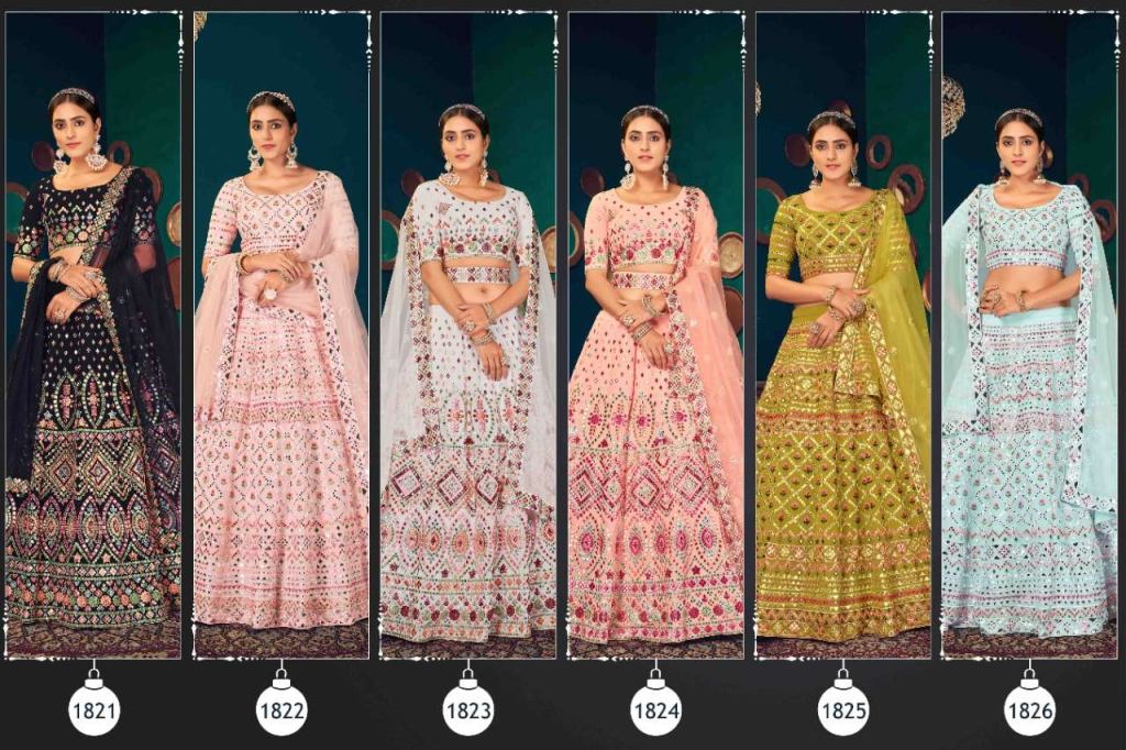 Shubhkala Guldasta Vol-9 Exclusive Bridal Embroidered Semi Stitched Lehenga Choli Collection