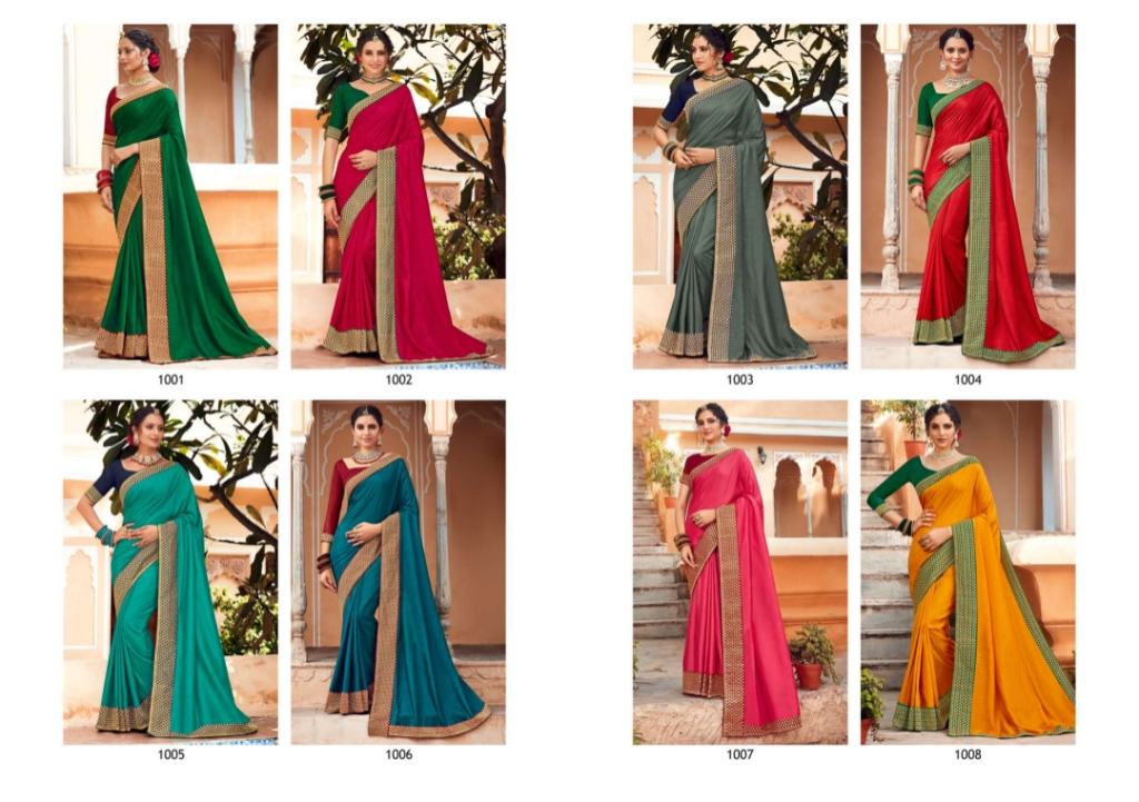 Saroj Trinetra Ocassion Wear Vichitra Silk Sarees