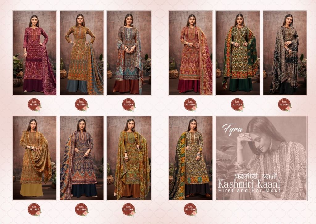 Fyra Kashmirl Kaani Wool Spun Pashmina Collection