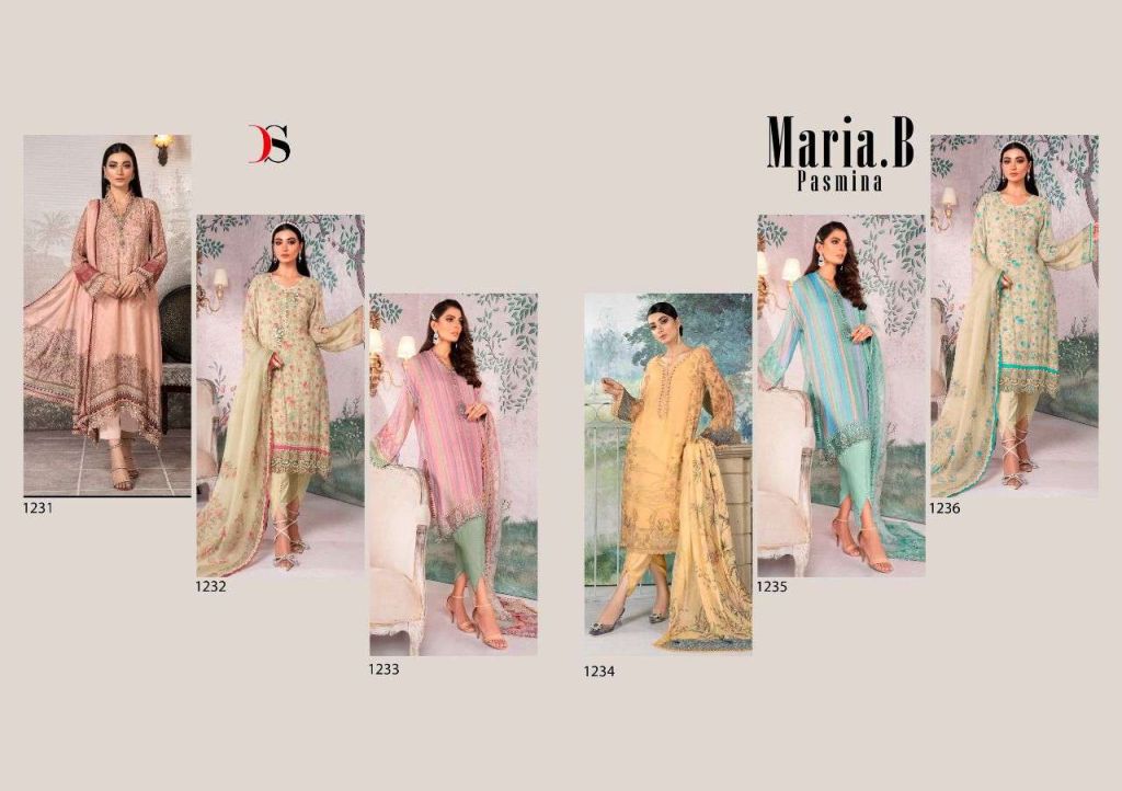 Deepsy Maria B Pashmina Designer Pakistani Salwar Suits Catalog