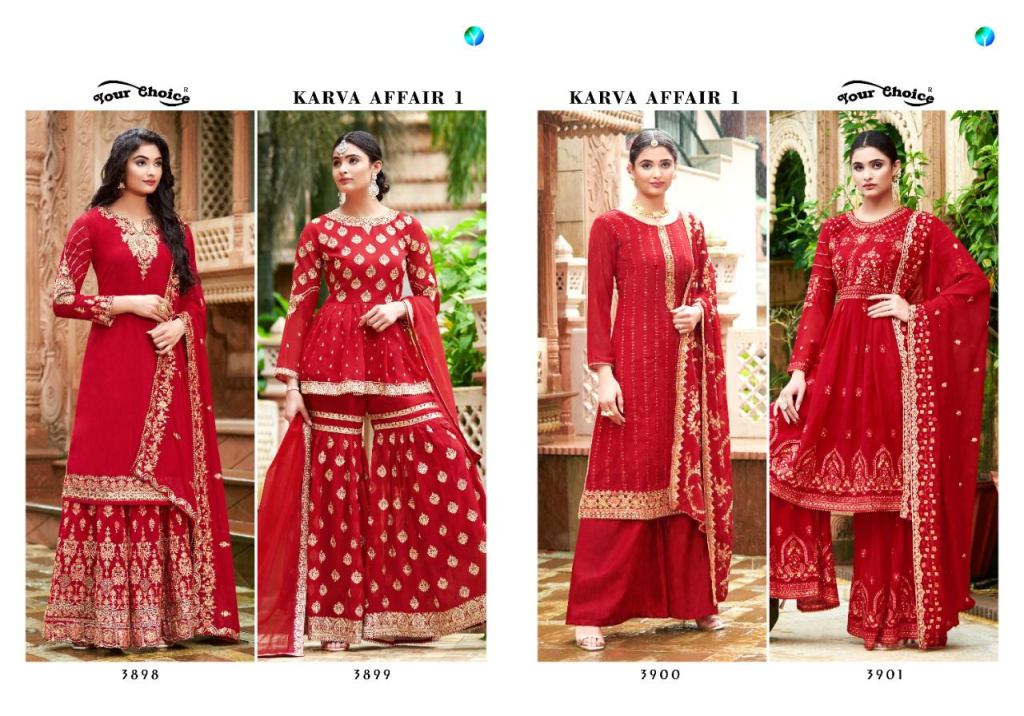 Your Choice Karva Affair Designer Salwar Suits Catalog