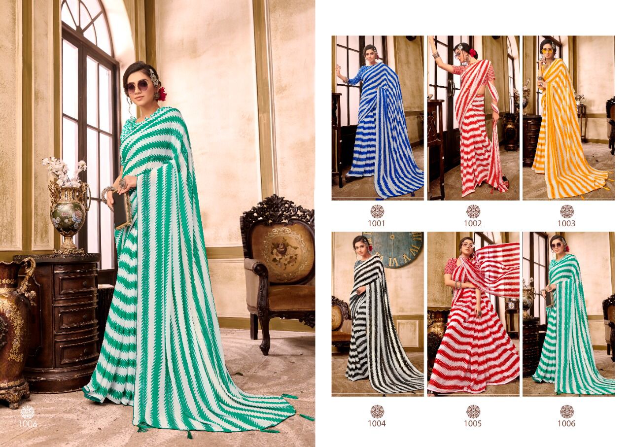 Saroj Rang Birangi Casual Wear Georgette Saree Catalog