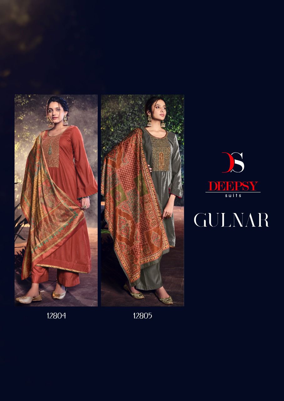 Deepsy Gulnar Winter Wear Wholesale Pashmina Dress Materials