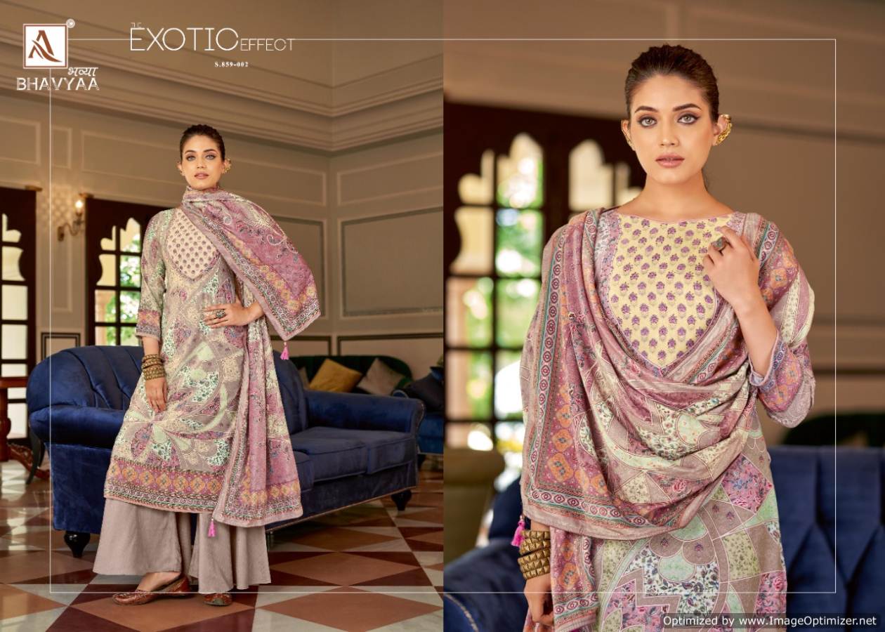 Alok Bhavyaa Printed Winter Wear Velvet Dress Material Catalog