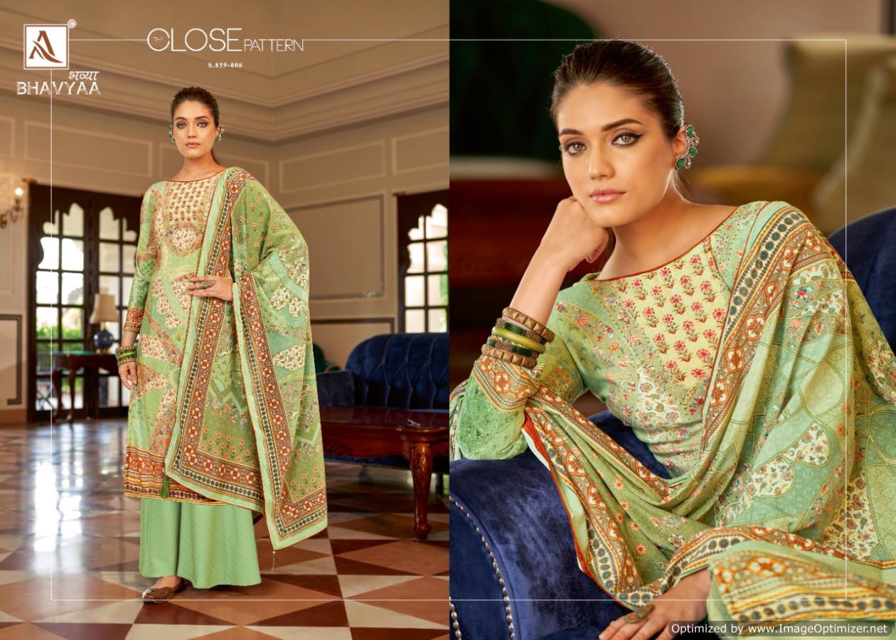 Alok Bhavyaa Printed Winter Wear Velvet Dress Material Catalog