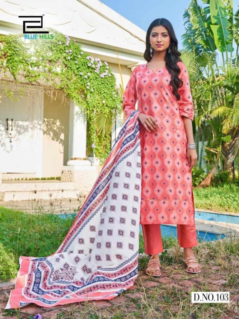Blue Hills Fashion 4 You Cotton Printed Readymade Wholesale Kurti Bottom With Dupatta Catalog