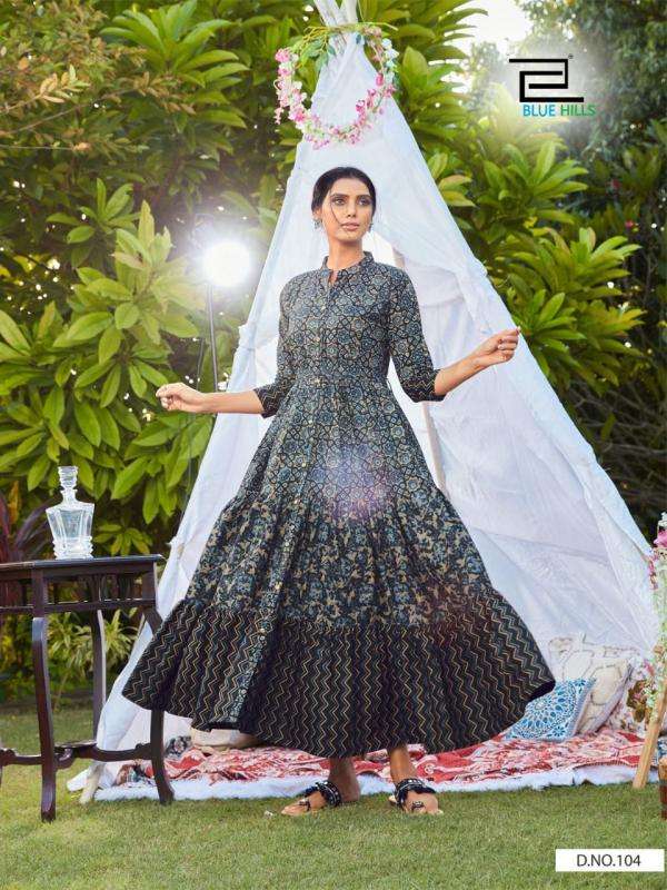 Blue Hills Florencia Designer Cotton Long Kurti Catalog