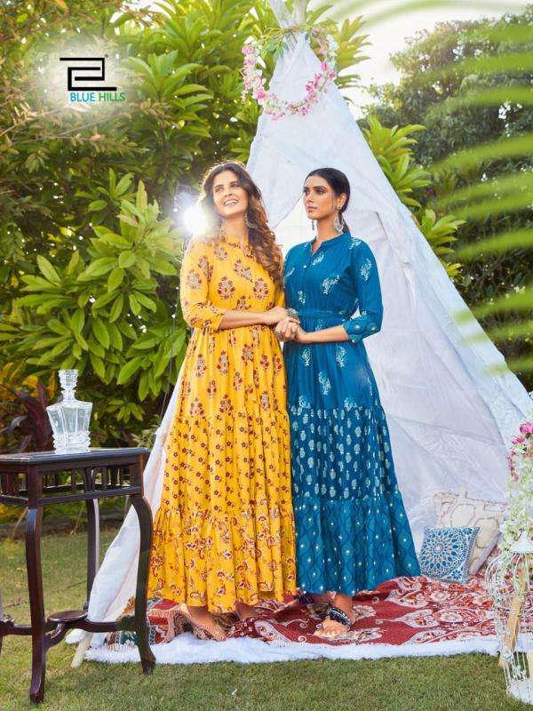 Blue Hills Florencia Designer Cotton Long Kurti Catalog