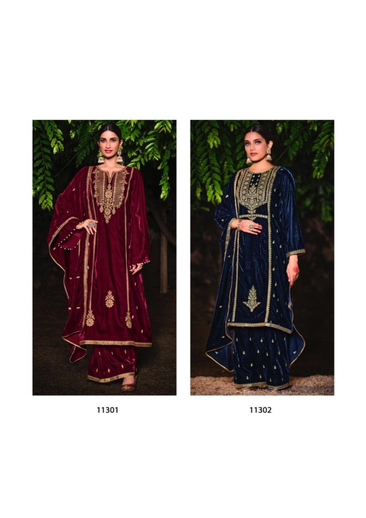 Deepsy Khwaahish Winter Velvet Pakistani Salwar Suits Catalog