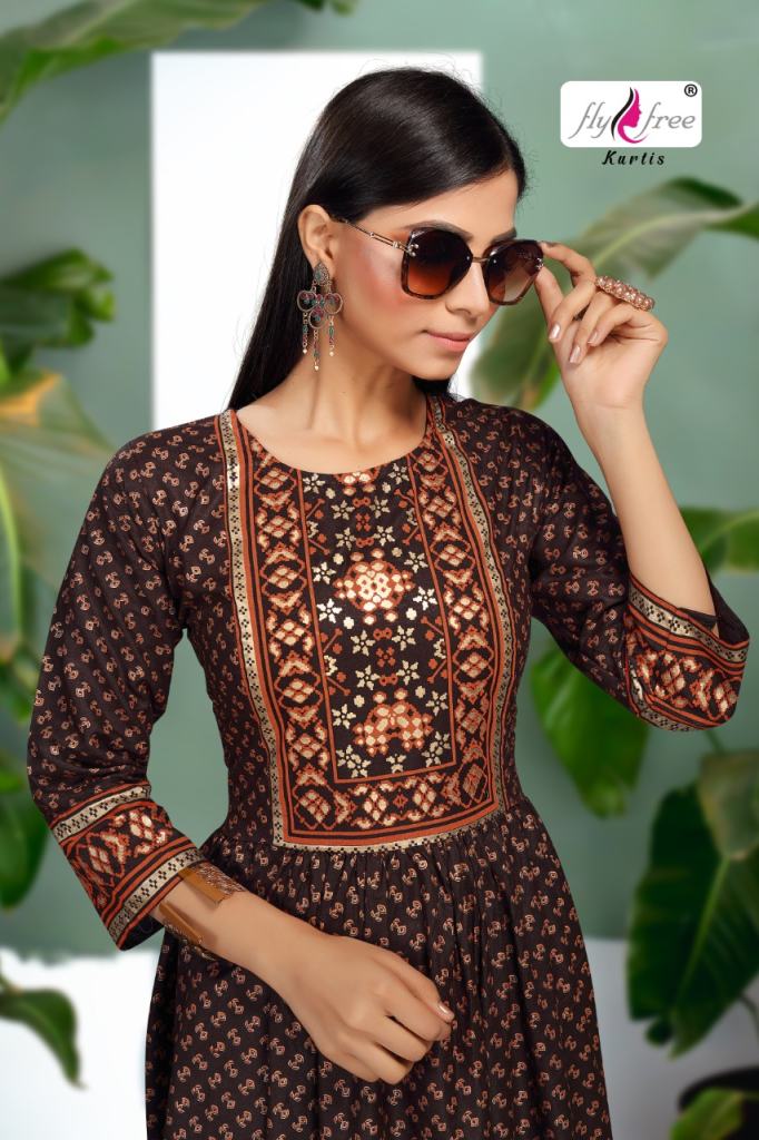 Fly Free Salt Latest Low Rate Anarkali Kurti Catalog