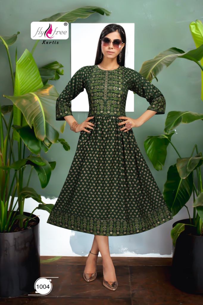 Fly Free Salt Latest Low Rate Anarkali Kurti Catalog