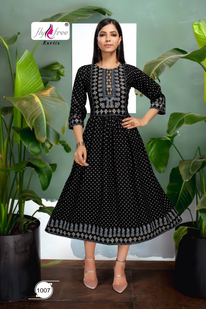 Fly Free Salt Latest Low Rate Anarkali Kurti Catalog
