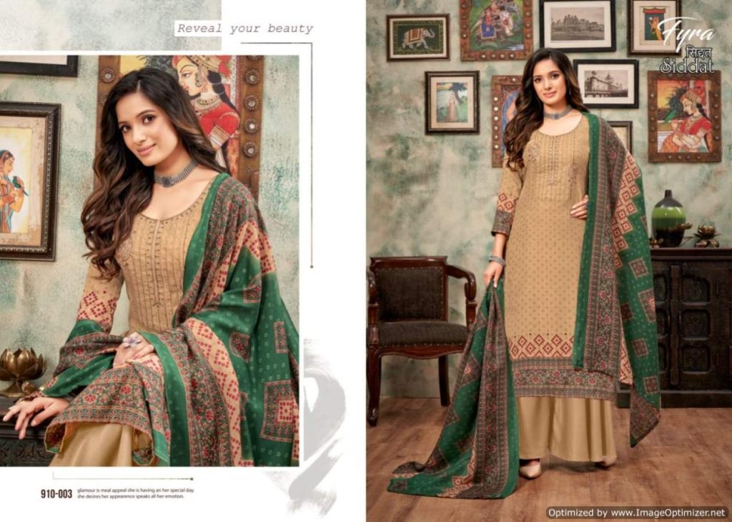 Fyra Siddat Digital Printed Winter Pashmina Dress Material Catalog