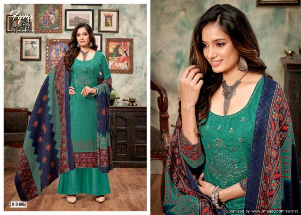 Fyra Siddat Digital Printed Winter Pashmina Dress Material Catalog