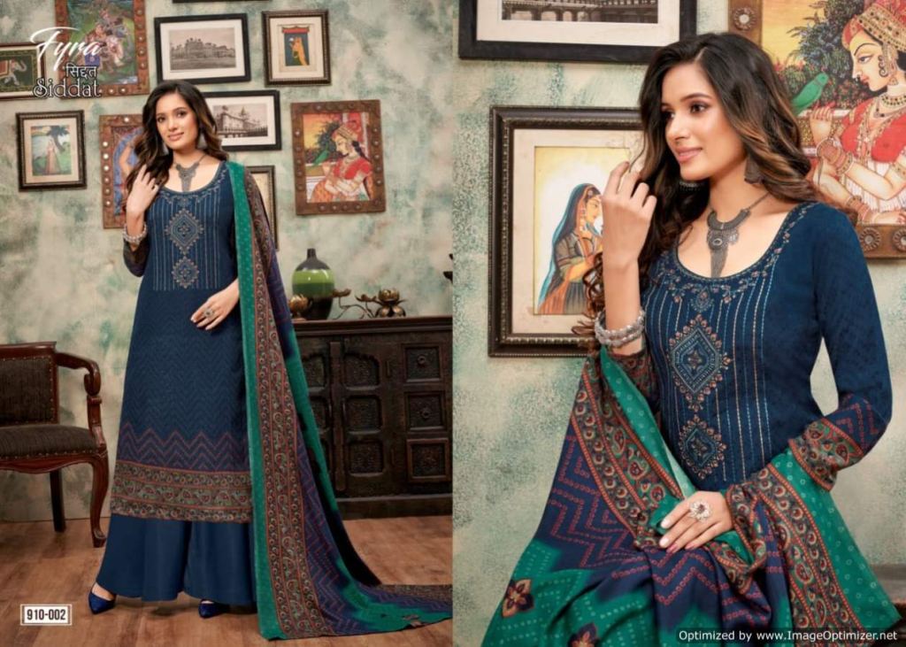Fyra Siddat Digital Printed Winter Pashmina Dress Material Catalog