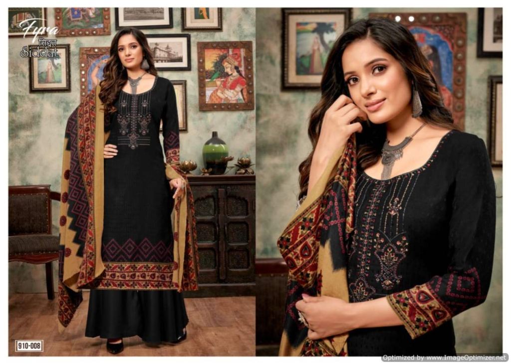 Fyra Siddat Digital Printed Winter Pashmina Dress Material Catalog