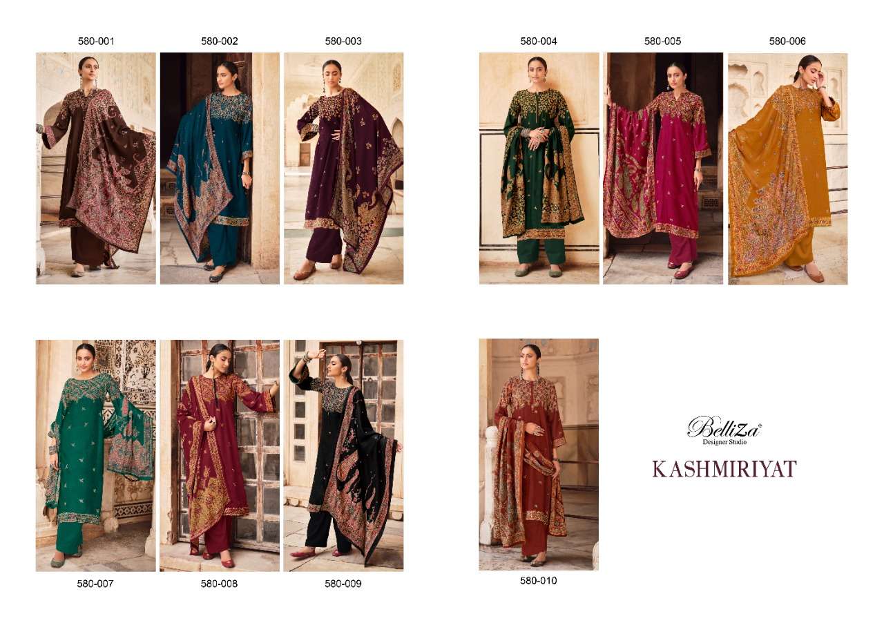 Belliza Kashmiriyat  Vol 2 Designer Pashmina Unstitched Dress Material