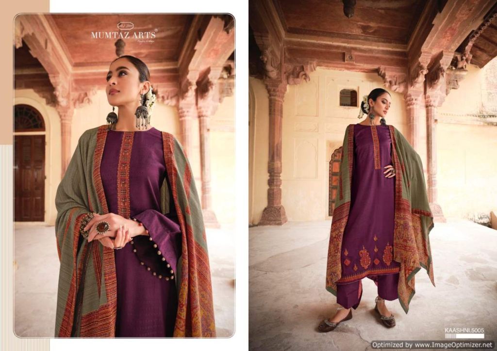 Mumtaz Arts Kaashni Winter Designer Pashmina Dress Material Catalog