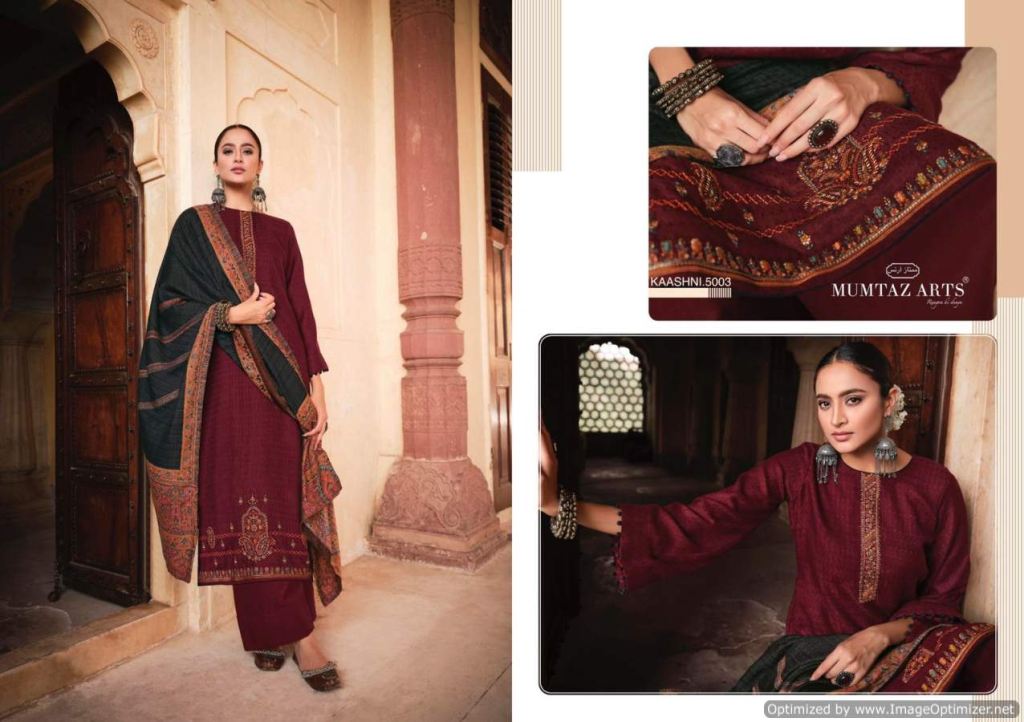 Mumtaz Arts Kaashni Winter Designer Pashmina Dress Material Catalog