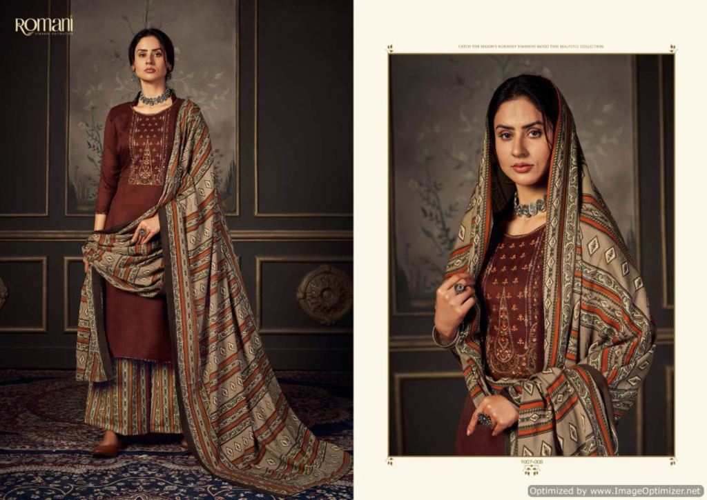 Romani Patiala Beats Exclusive Winter Designer Pashmina Catalog