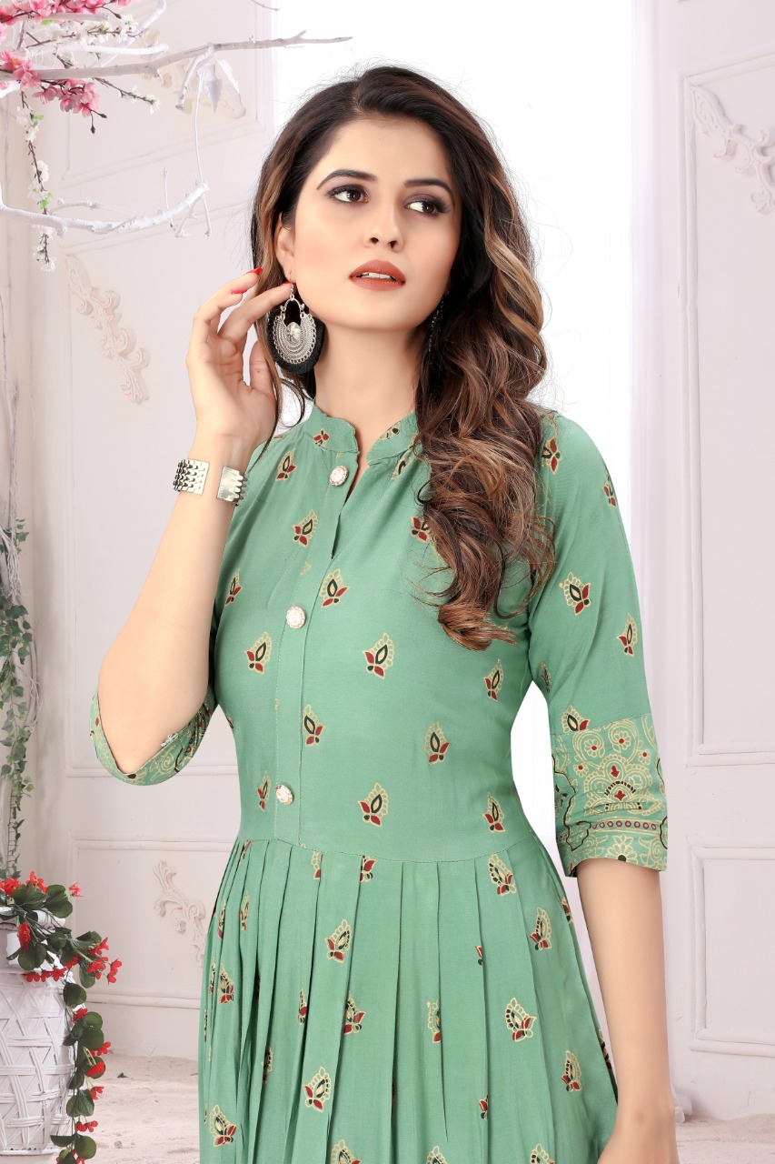 Sabella Fashion Saheri Gown Style  Manufacturer Wholesale Designer Kurti Catalog
