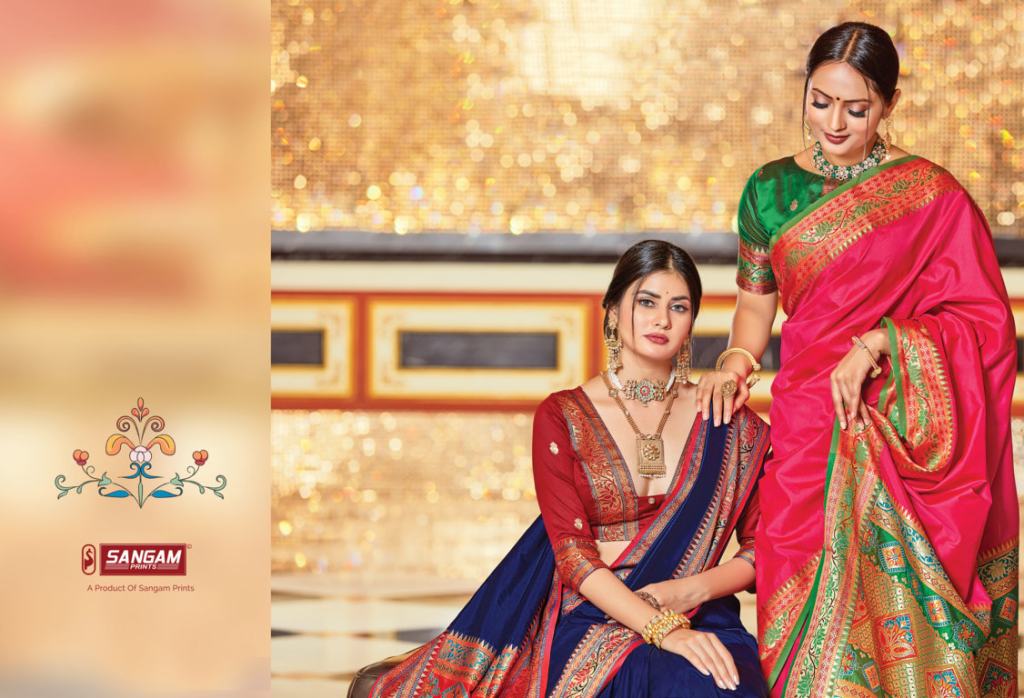 Sangam Kayan Festive Wear Silk Wholseale Saree Catalog