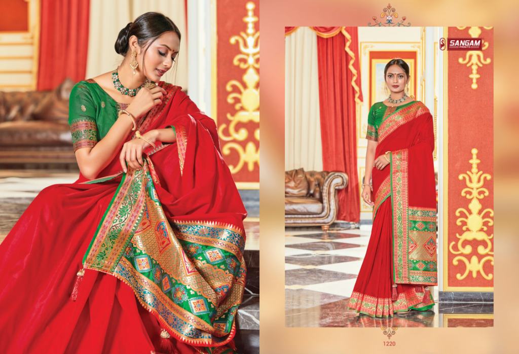 Sangam Kayan Festive Wear Silk Wholseale Saree Catalog