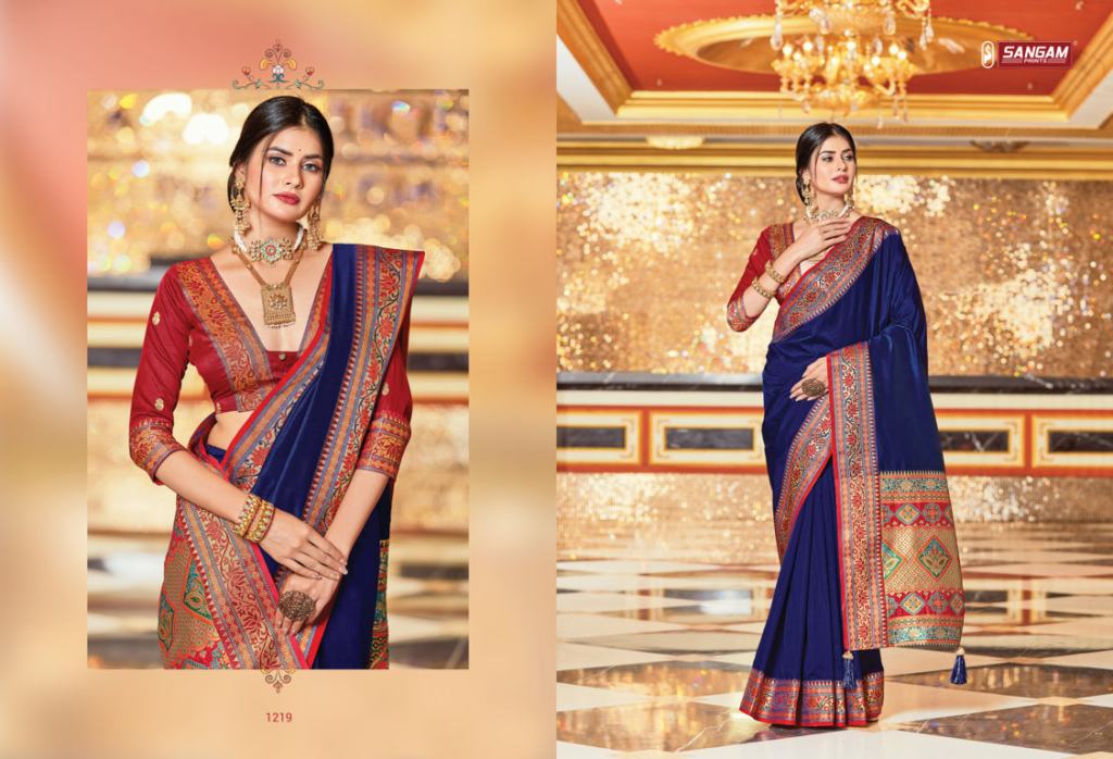 Sangam Kayan Festive Wear Silk Wholseale Saree Catalog