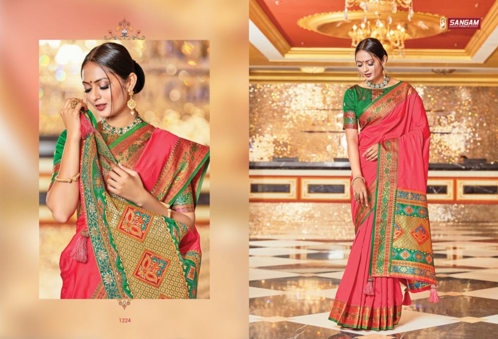 Sangam Kayan Festive Wear Silk Wholseale Saree Catalog