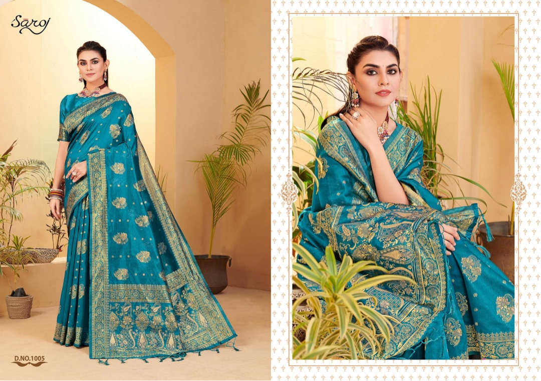 Saroj Andaaz Festive Wear Cotton Silk Saree Catalog