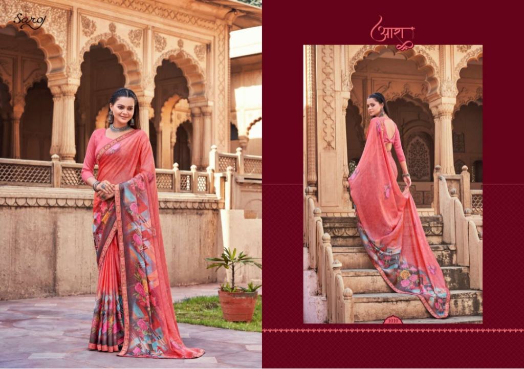 Saroj Delight Vol 2 Festive Wear Brasso Saree Catalog