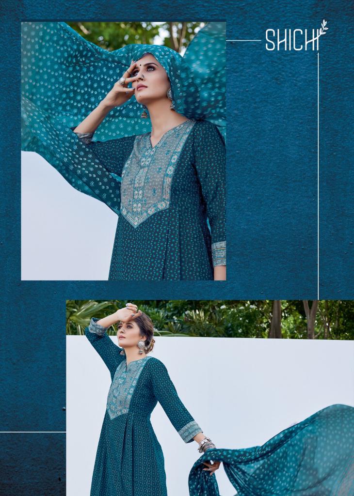 Shichi Kora Readymade Kurtis Bottom And Dupatta Catalog